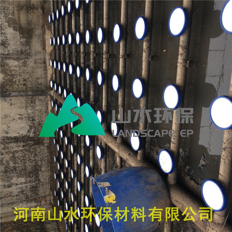 曝氣器15838066122 河南山水環(huán)保材料有限公司曝氣器施工現(xiàn)場(chǎng)